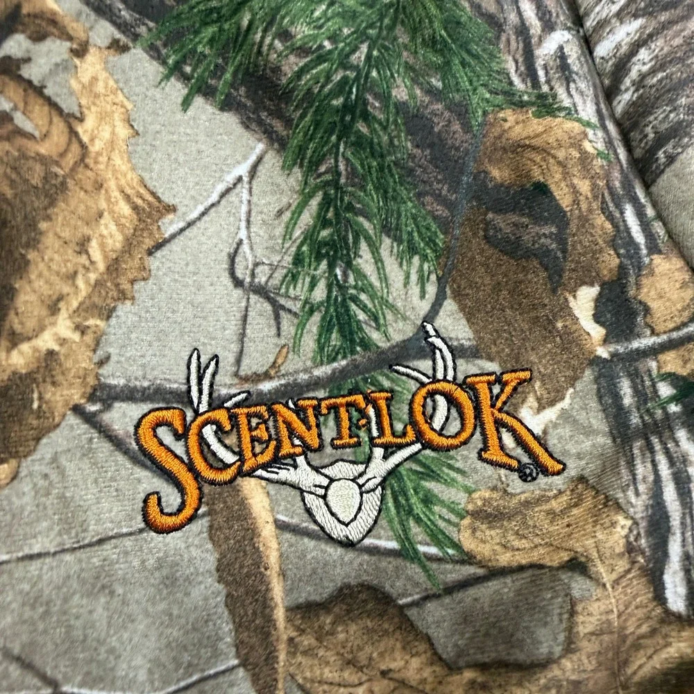 Scentlok Camo Realtree Fleece Jacket Full Zip Hunting Outdoor Men‎ Medium